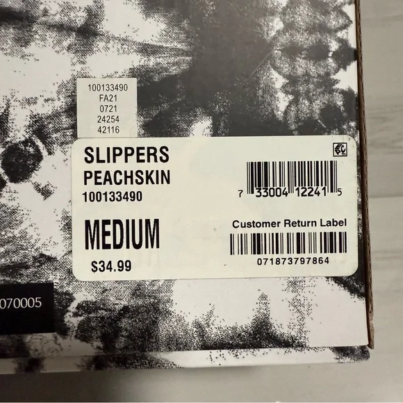 Cozy Pink Fluffy Side Slippers Slingback Girly Luxe Coquette Medium 7-8 - Picture 7 of 7